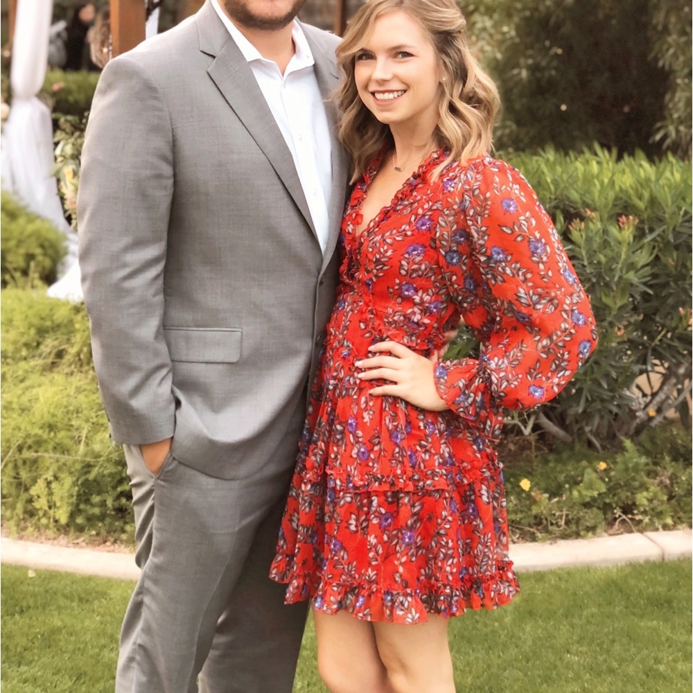 Red Selfie Leslie Floral Dress